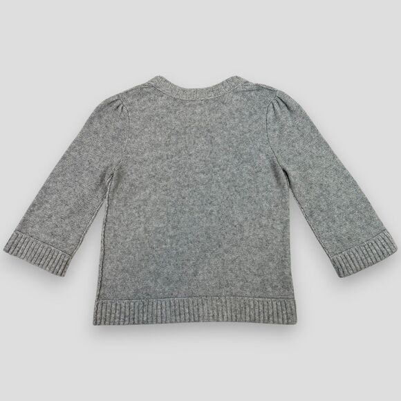 Sundance Women's Cardigan Sweater Gray Buttons Cotton Merino Wool Size Medium - Picture 2 of 6